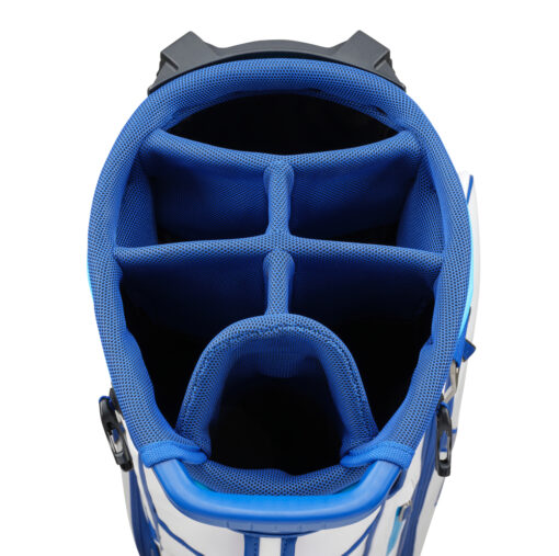 Mizuno Tour Stand Bag White/Blue – Image 2