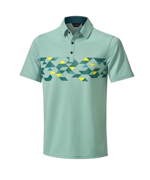 Mizuno Winter Checker Polo Shirt Thermo – Image 3