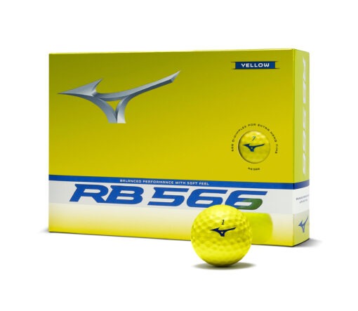 Mizuno RB566 Yellow  – 1 Dozen (12 golf balls) – Image 4