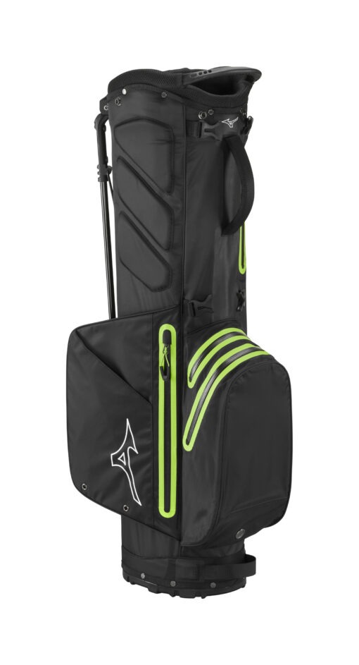 Mizuno BR-DRI waterproof Stand Bag Black/Green – Image 2